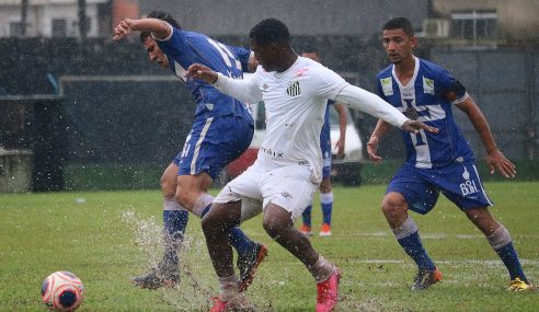 Santos marca no fim e empata com Água Santa pelo Paulistão sub-20