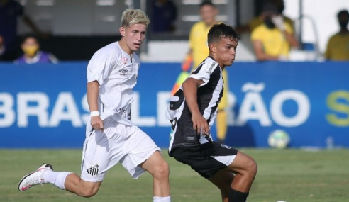 Santos sai na frente, mas cede empate ao Ceará pelo Brasileirão sub-17