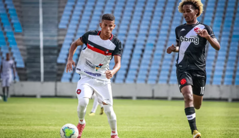 No último lance, Vasco escapa de derrota para o Moto pela Copa do Brasil sub-20