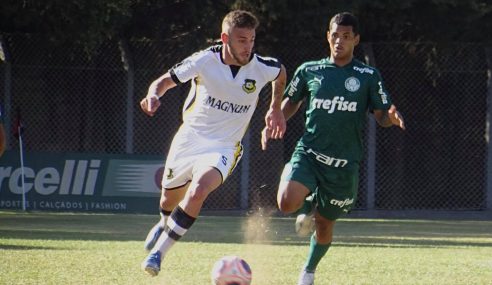 Gol contra dá vitória ao São Bernardo FC diante do Palmeiras pelo Paulistão sub-20