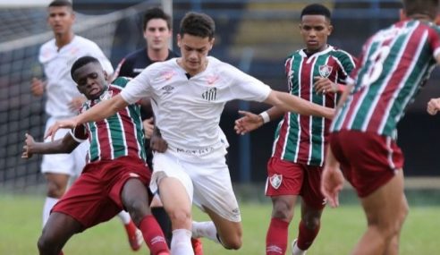 Fluminense vira sobre o Santos e segue líder do seu grupo no Brasileirão sub-17