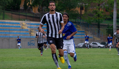De virada, Ceará quebra jejum e passa Cruzeiro no Brasileirão Sub-20