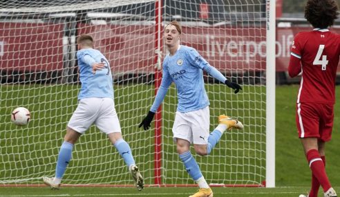 Líder do Inglês Sub-23, Liverpool sofre goleada em casa diante do Manchester City