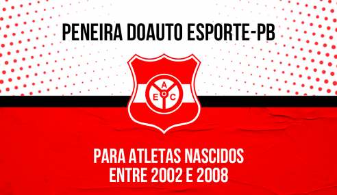 Auto Esporte-PB realizará peneira para três categorias