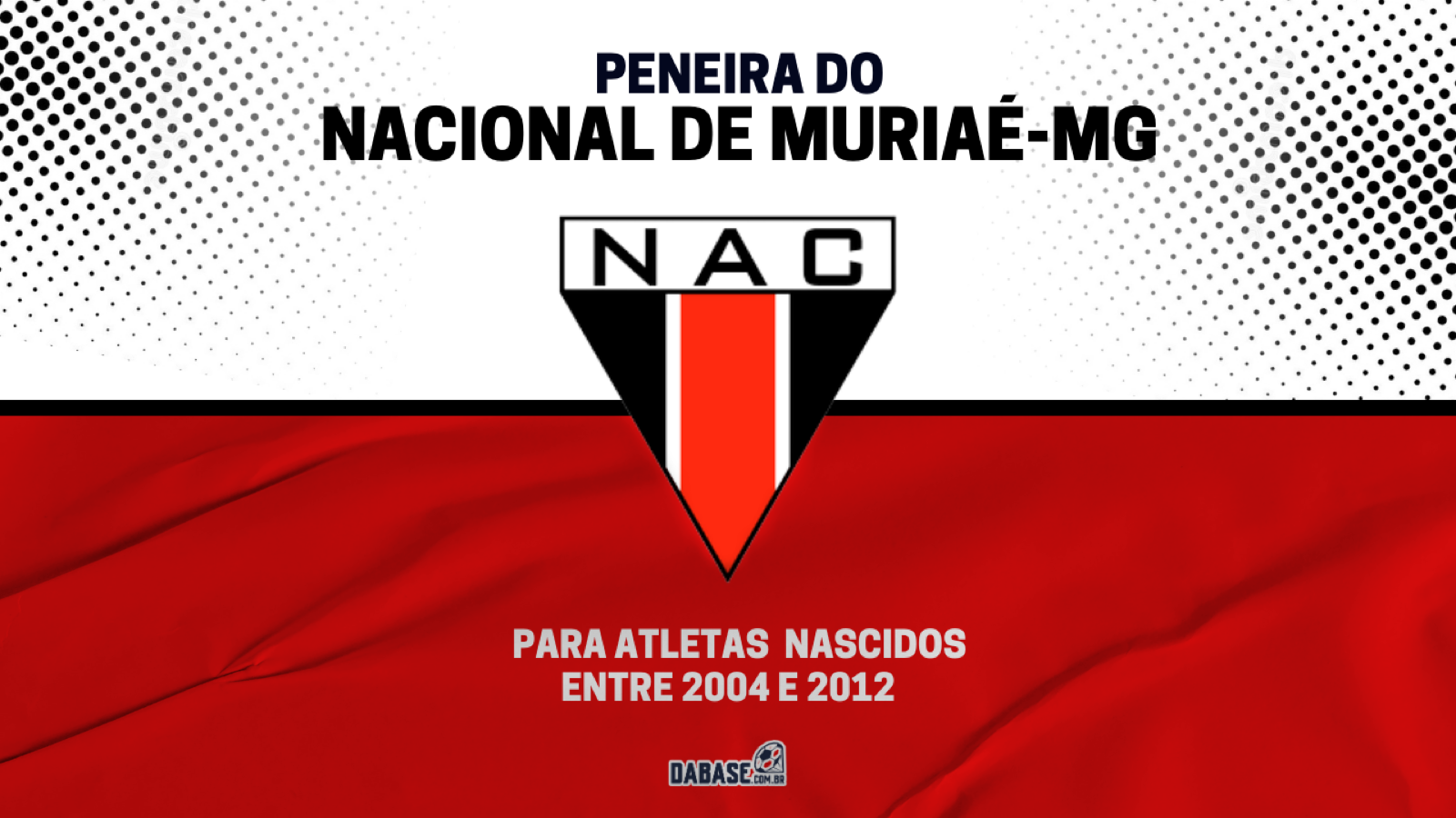 Nacional de Muriaé-MG realizará peneira para quatro categorias