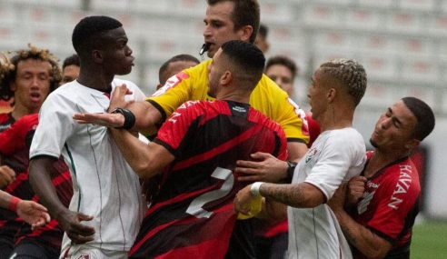 Atletas de Fluminense e Athletico-PR são punidos por confronto na final do Brasileirão Sub-17