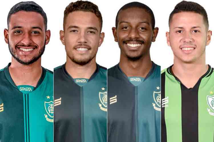 América-MG anuncia empréstimo de quatro jogadores do seu elenco principal