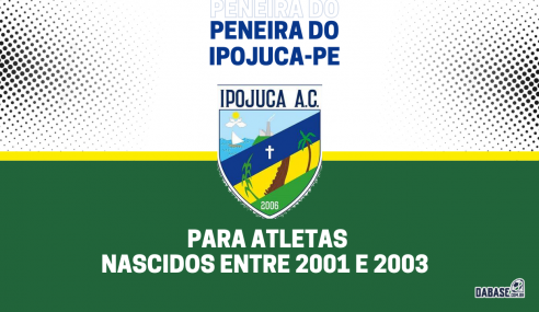 Ipojuca-PE realizará peneira para categoria sub-20
