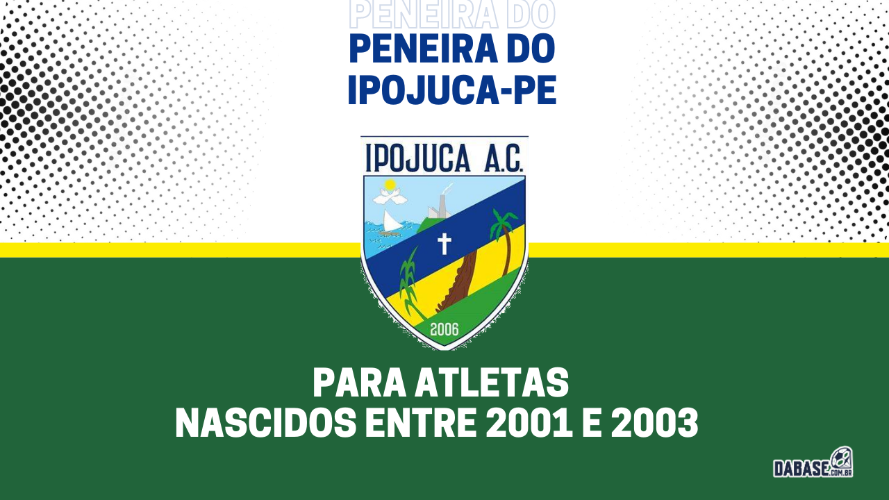 Ipojuca-PE realizará peneira para categoria sub-20