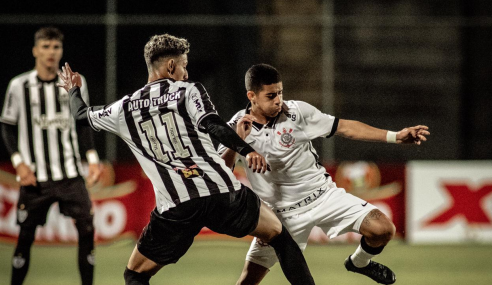 Atlético-MG e Corinthians ficam no 0 a  0 e seguem empatados no Brasileirão Sub-17