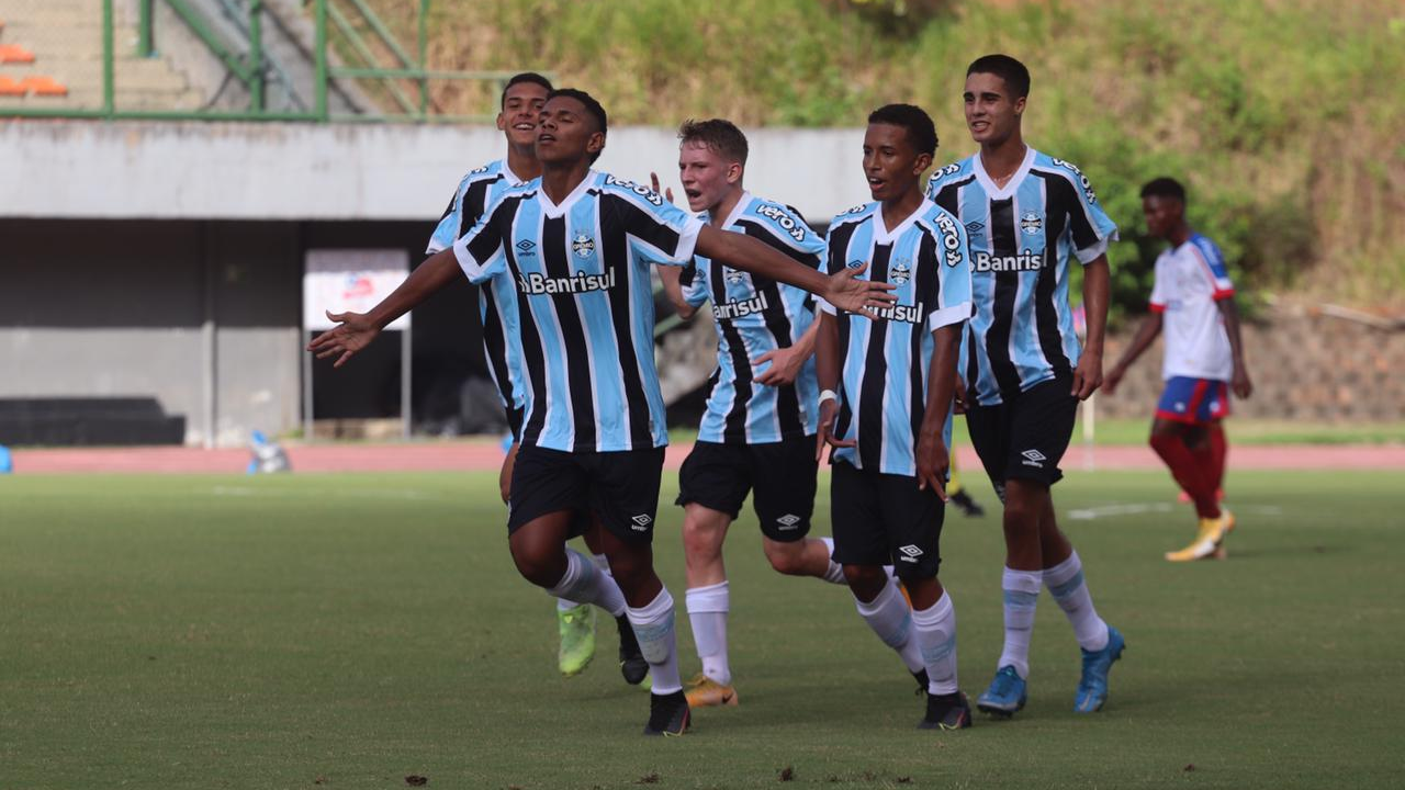 Com golaço, Grêmio derrota Bahia pelo Brasileirão Sub-17