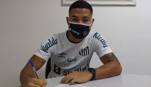 Após Derick, Santos renova com meia Kevin Malthus