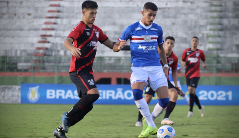 Athletico-PR marca no fim e empata com o Bahia pelo Brasileirão Sub-20