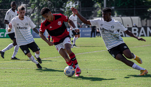 Grêmio vence na Gávea e impõe primeira derrota ao Flamengo no Brasileirão Sub-20
