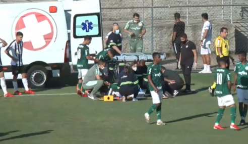 Zagueiro do sub-20 do Palmeiras sofre grave lesão