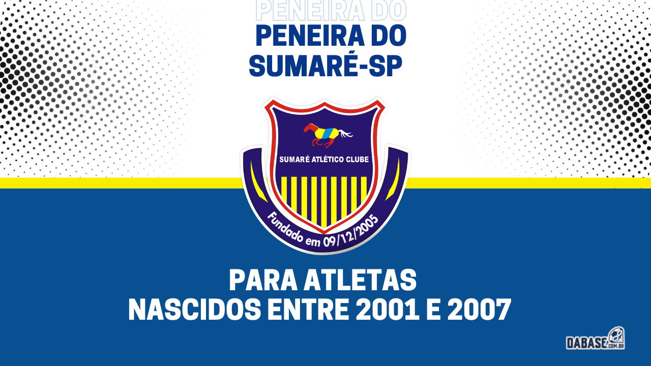 Sumaré-SP realizará peneira para três categorias