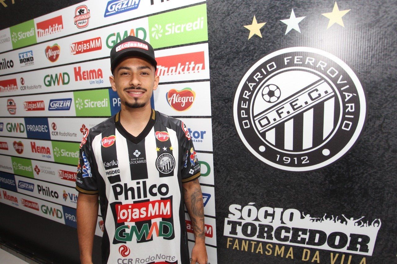 Alanzinho é emprestado pelo Palmeiras ao Operário-PR