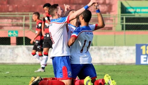 Bahia vira e vence jogo de ida da final do Baiano Sub-20