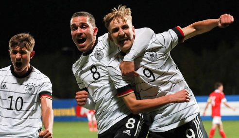 Alemanha vai à 2ª fase da Euro Sub-17 com 100% de aproveitamento