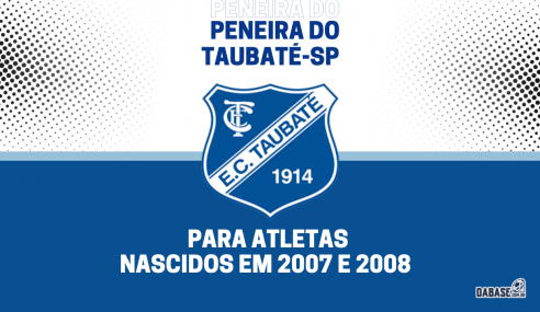 Taubaté-SP realizará peneira para a equipe sub-15