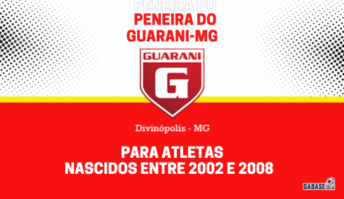 Guarani-MG realizará peneira para três categorias