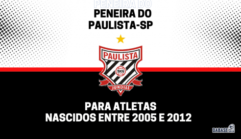 Paulista-SP realizará peneira para quatro categorias