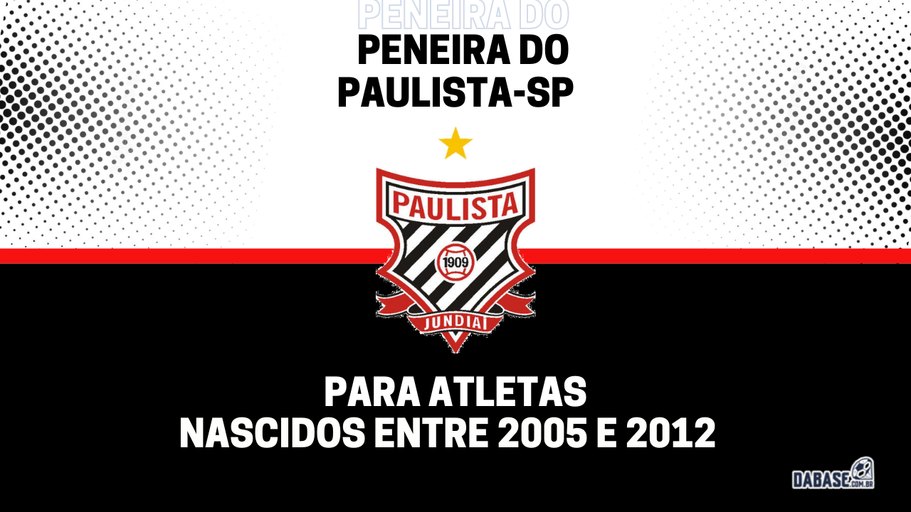 Paulista-SP realizará peneira para quatro categorias