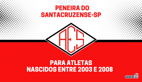 Santacruzense-SP realizará peneira para três categorias