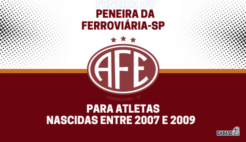 Ferroviária-SP realizará peneira para a equipe sub-15 feminina