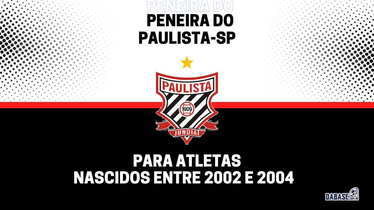 Paulista-SP realizará peneira para a equipe sub-20