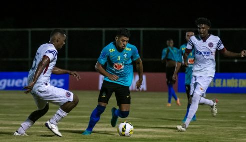 Seleção brasileira sub-20 vence Canaã-BA em jogo-treino