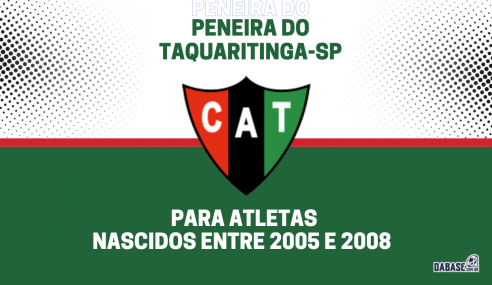 Taquaritinga-SP realizará peneira para duas categorias