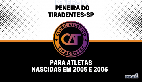 Tiradentes-SP abre inscrições de peneira para o sub-17 feminino