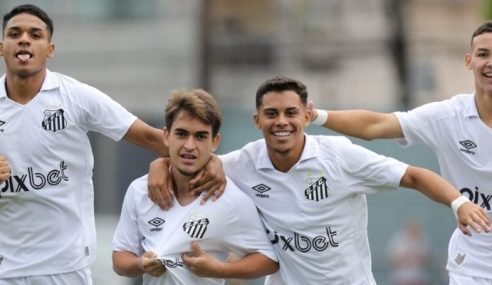 Santos mete 10 a 0 no Mauá em sua estreia no Paulistão Sub-17