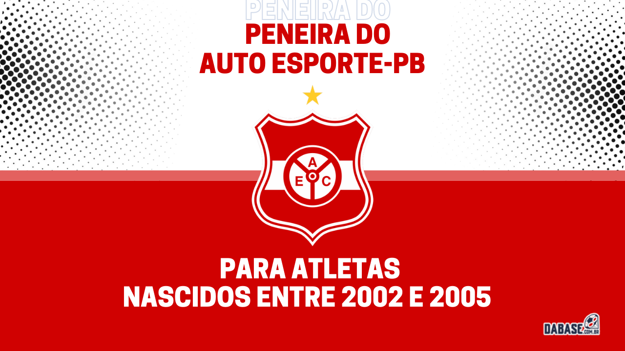 Auto Esporte-PB realizará peneira para a equipe sub-20