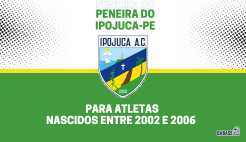 Ipojuca-PE realizará peneira para a equipe sub-20