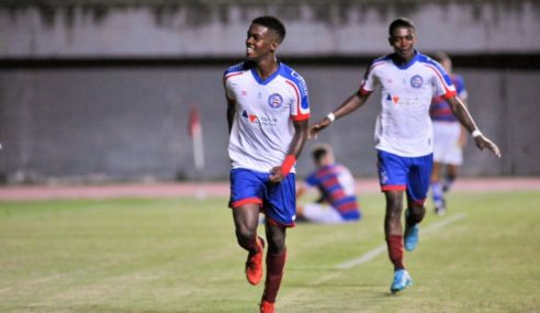 Bahia goleia Fortaleza na ida das quartas da Copa do Brasil Sub-17