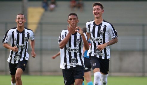 Atlético-MG goleia Cuiabá em jogo de ida das oitavas da Copa do Brasil Sub-17