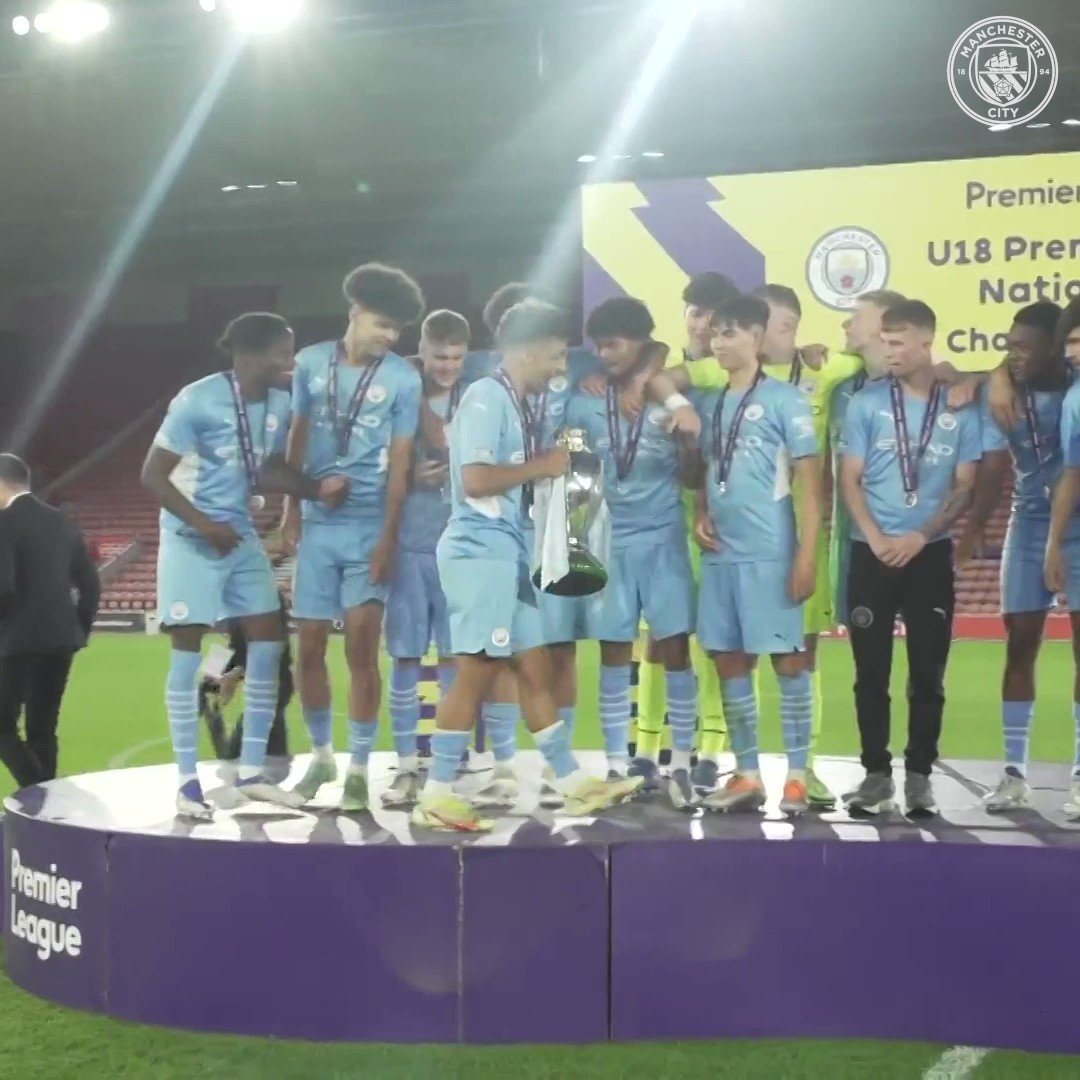 Manchester City conquista título do Inglês Sub-18 mais uma vez