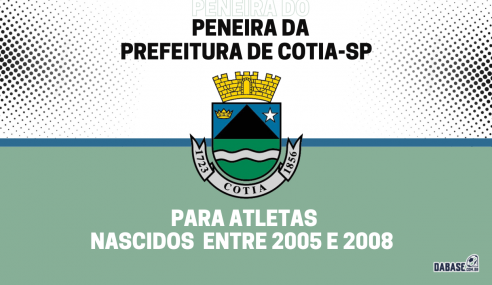 Prefeitura de Cotia-SP realizará peneira para duas categorias