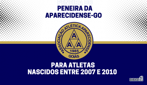 Aparecidense-GO realizará peneira para duas categorias