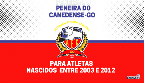 Canedense-GO realizará peneira para quatro categorias