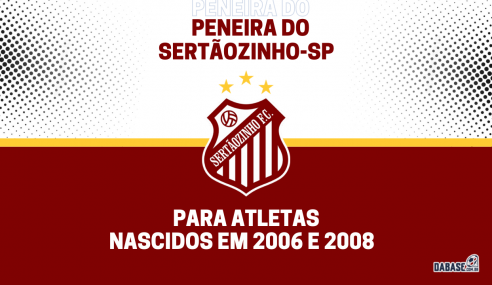 Sertãozinho-SP abre inscrições de peneira para duas categorias