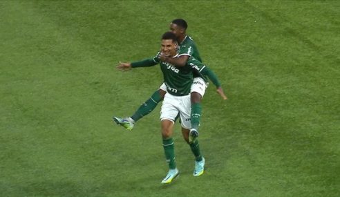 Palmeiras goleia Athletico-PR na ida da semifinal do Brasileiro Sub-20