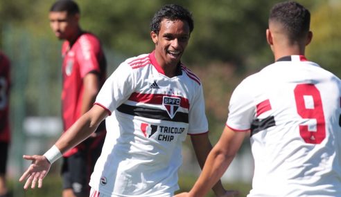 São Paulo vence o Athletico-PR na ida das quartas do Brasileiro Sub-20