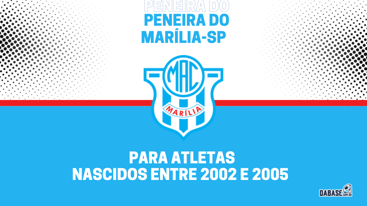 Marília-SP realizará peneira para a categoria sub-20