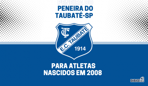 Taubaté-SP realizará peneira para a categoria sub-14