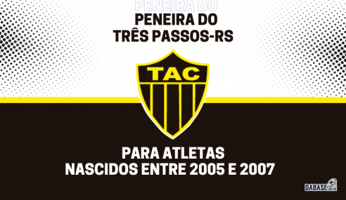 Três Passos-RS realizará peneira para a categoria sub-17