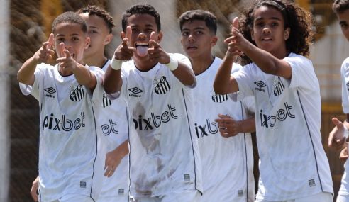 Santos goleia SC Brasil fora de casa na ida da 2ª fase do Paulista Sub-13