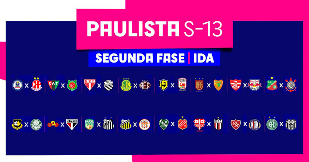 Confira os confrontos da 2ª fase do Paulista Sub-13